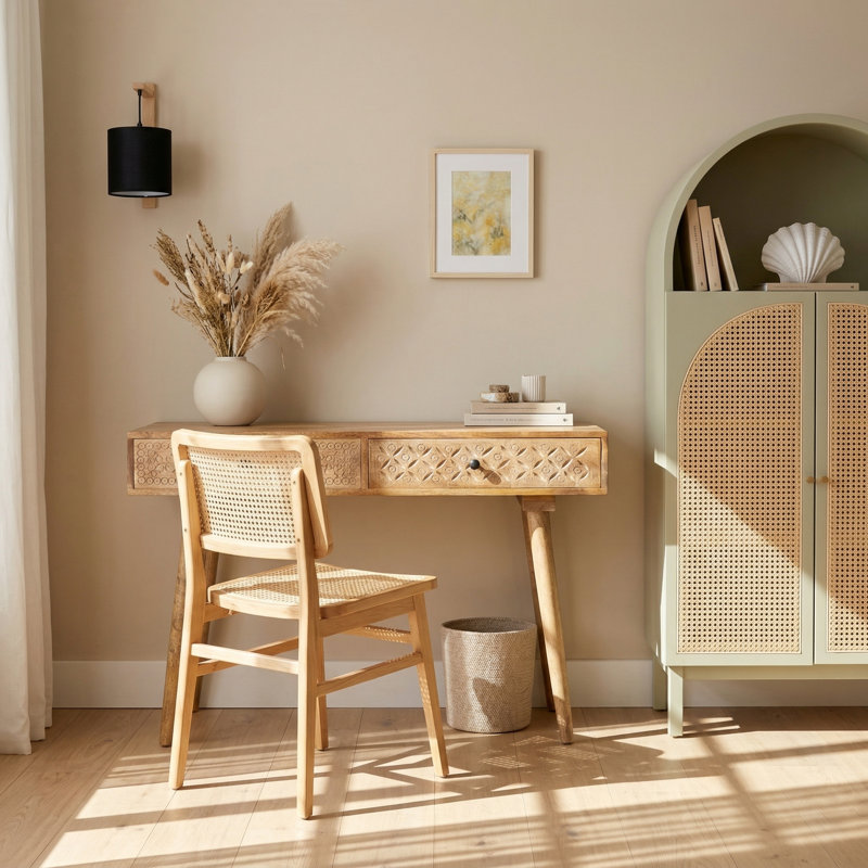 Ida Solid Wood Writing Desk
