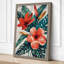 Monstera and Bloom Botanical - Wrapped Canvas-946212200-946212204