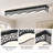 1-Light 45.28" Black LED Dimmable Flush Mount