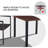 Hesson Square Outdoor Dining Table Umbrella Hole , 37.8 " W 37.8 " D-1231853218