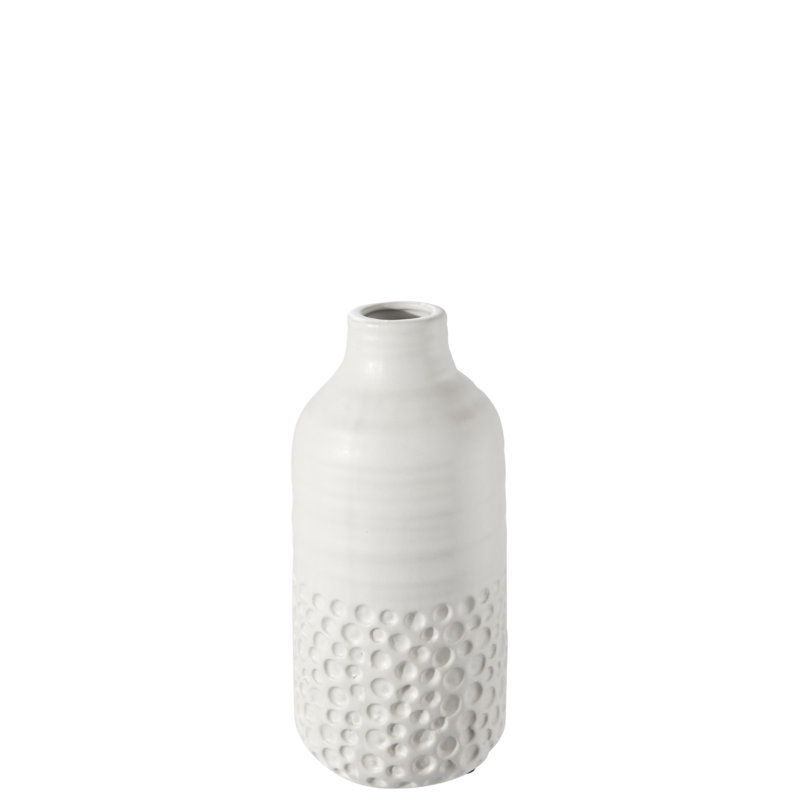 Urban Trends Collection Ceramic Table Vase, 9" H x	4" W x	4" D