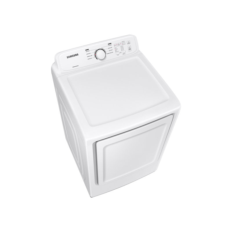 7.2 cu. ft. White Electric Dryer with Sensor Dry and Moisture Sensing
