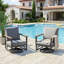 Fauteuils à bascule pivotants en aluminium pour 2 personnes avec coussins-854206454