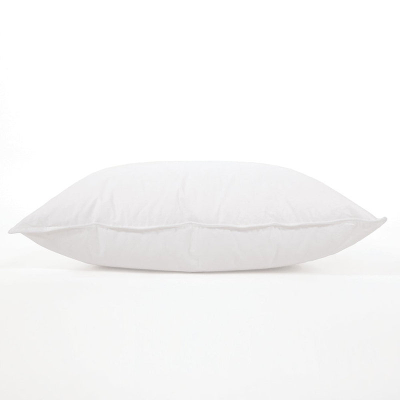 Standard White Down Feather Pillow Insert
