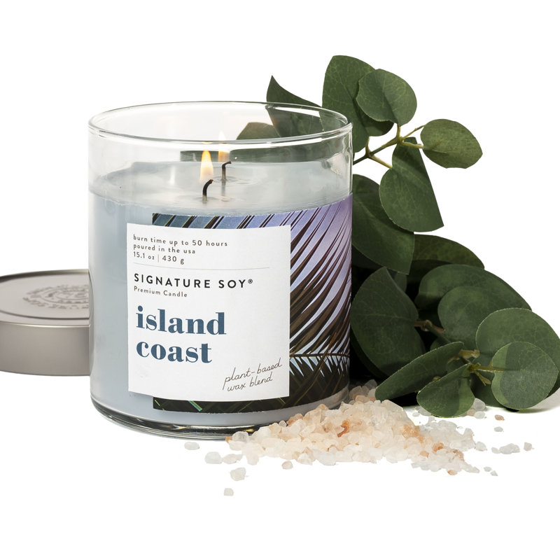 Bougie parfumée Signature Soy Lidded Island Coast, Pot 15,02 oz