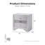 Table de chevet 3 tiroirs Sana-951169002