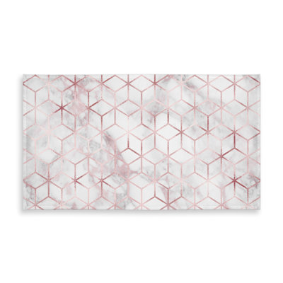 Symmetry White Abstract Tablecloth for Bedroom Indoor/Outdoor