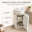 16'' Round Freestanding Bathroom Vanity with Ceramic Sink and Soft-Close Storage-1295368369