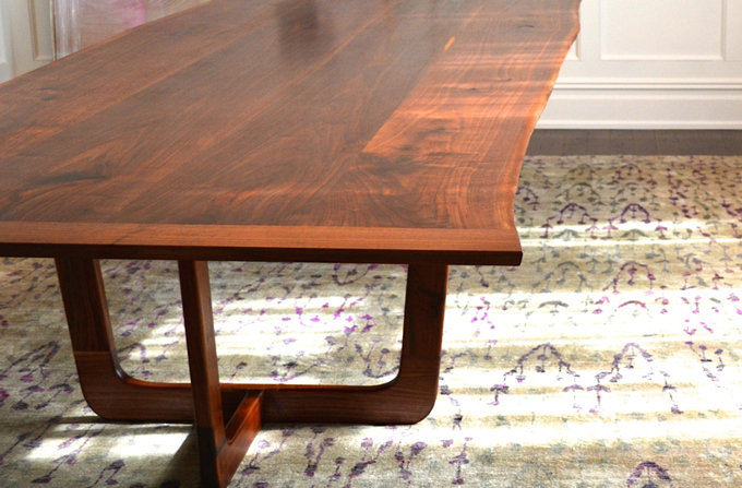 Mollino Solid Wood Dining Table, Cherry