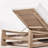 Villa Teak Outdoor Sunbed Outdoor Chaise Lounge , Cushion Included