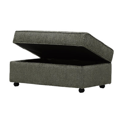 Repose-pieds de rangement rembourré avec roulettes 42 "- Aspen Fern