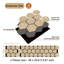 Panneaux muraux acoustiques hexagonaux 3D en chêne blanc, 29 po x 23,8 po, à monter soi-même, placage en bois naturel, décoratifs et insonorisants (ensemble de 4)-128842336