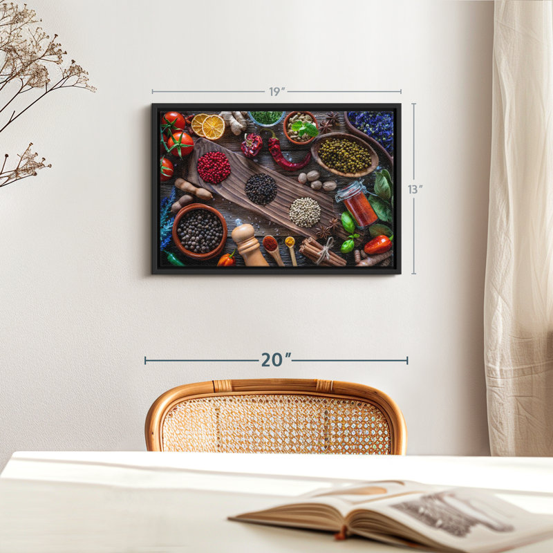 «Spice For Taste Canvas Print», H 13 po x l 19 po