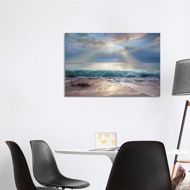 Aqua Blue Morning by Mike Calascibetta - Wrapped Canvas Print, 101.6 cm H x 66.04 cm W x 1.91 cm D