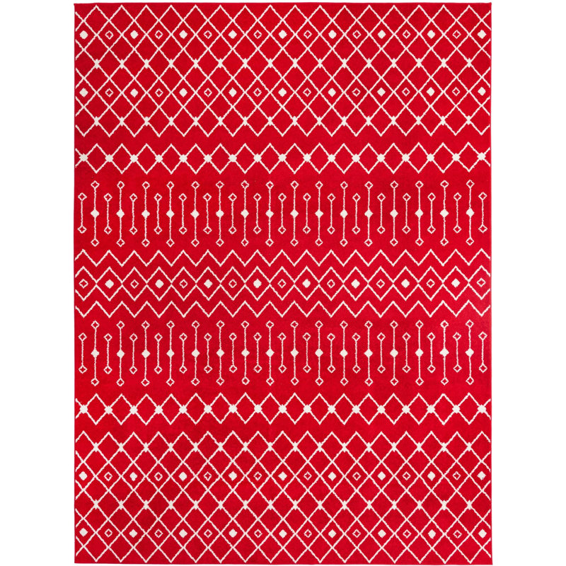 Geometric Indoor Rug, Rectangle 10'8" x 14'