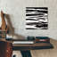  «Streaking Paths 4» par Alonzo Saunders, art mural en verre acrylique, 12 po x 12 po