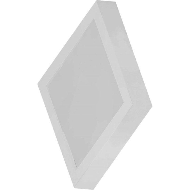  Mini-luminaire encastré carré 1 lumière DEL d'intérieur blanc convertible encastré, fixation murale ou applique murale avec lentille carrée en acrylique blanc