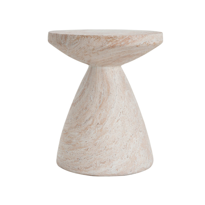 Outdoor/Indoor Lightweight Concrete Side Table