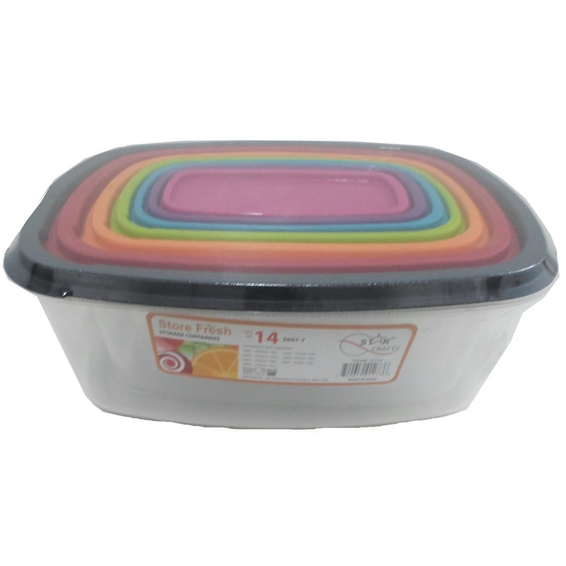 Ensemble de 7 contenants pour aliments