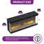 Metro Lane 101.6cm W Black Electric Fireplace with 1800 BTU
