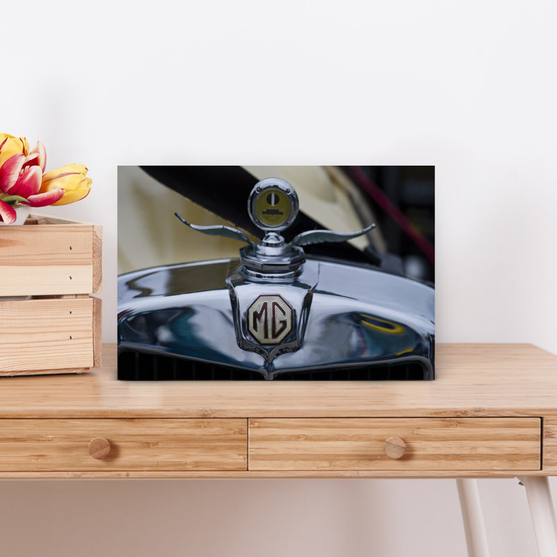 Close-up Of The Logo Of MG's Car Culver City Los Angeles County California USA by Scott M. Tansey - Wrapped Canvas Print