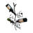 Wild Rose Design 6-Bottle Branch