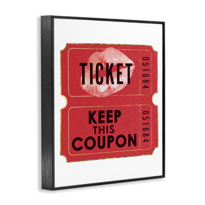 Glam Kiss Ticket  Giclee Art by Ziwei Li