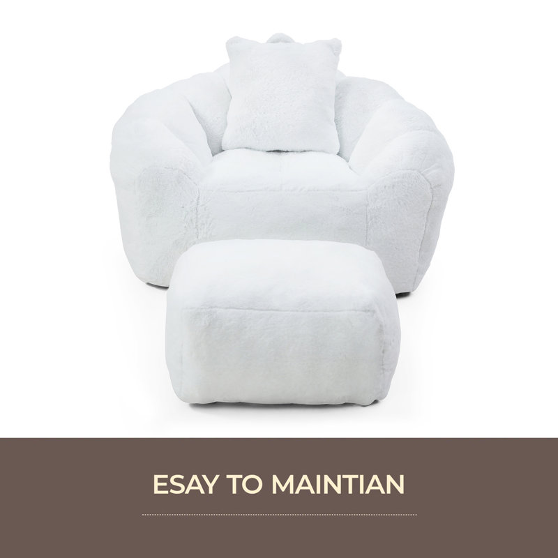 Giant Bean Bag Chair, Oversized Bean Bag Couch For Adults And Kids, Stuffed Big Accent Sofa Lounge Floor Sofa For Gaming,Reading Living Room Bedroom