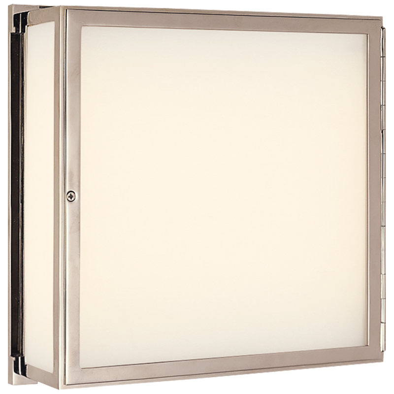 Thomas O'Brien Mercer Square Box Light, Polished Nickel