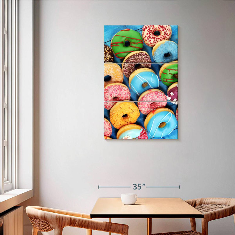 Yarlin Assorted Flavored Doughnuts, 57" H x 36" W