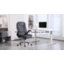 Chaise de bureau, chaise de bureau d'ordinateur avec accoudoirs rabattables, gris foncé