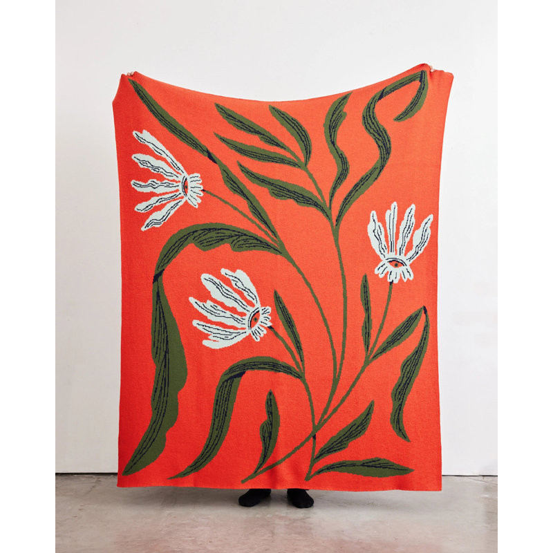 Flora Vision, Geranium, Merino Wool