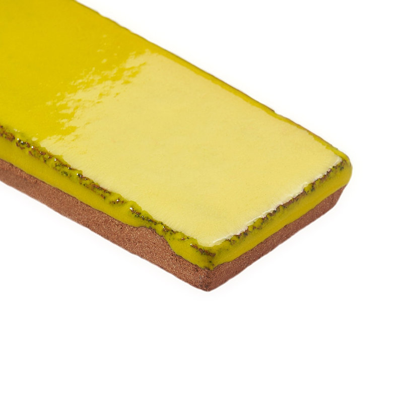Emery 2x8 Handmade Crackled Glossy Terracotta Subway Tile