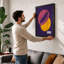 Overlapping Forms Geometric - Framed Print-919248717-919248713