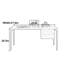 Bureau japonais moderne en noyer - rangement minimaliste-1857682558