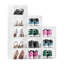 Boîtes de rangement pour chaussures Boîtes à chaussures empilables US taille 13 blanc transparent
