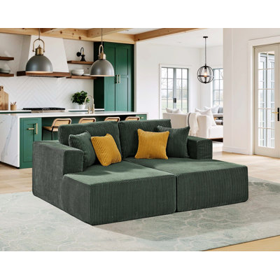 Upholstered Loveseat For Living Room