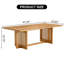 Table basse rectangulaire en bois massif de style chinois