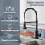 Robinet de cuisine à poignée simple à capteur tactile sans contact 1,8 GPM avec accessoires Willow-93696551