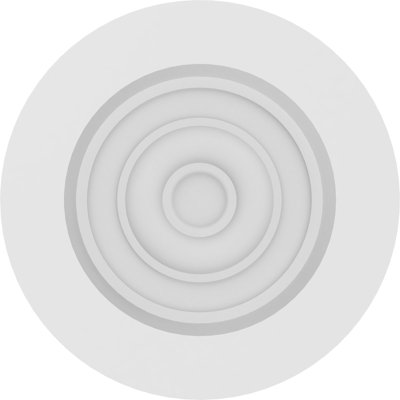 Standard Grayson Bullseye Rosette with Square Edge