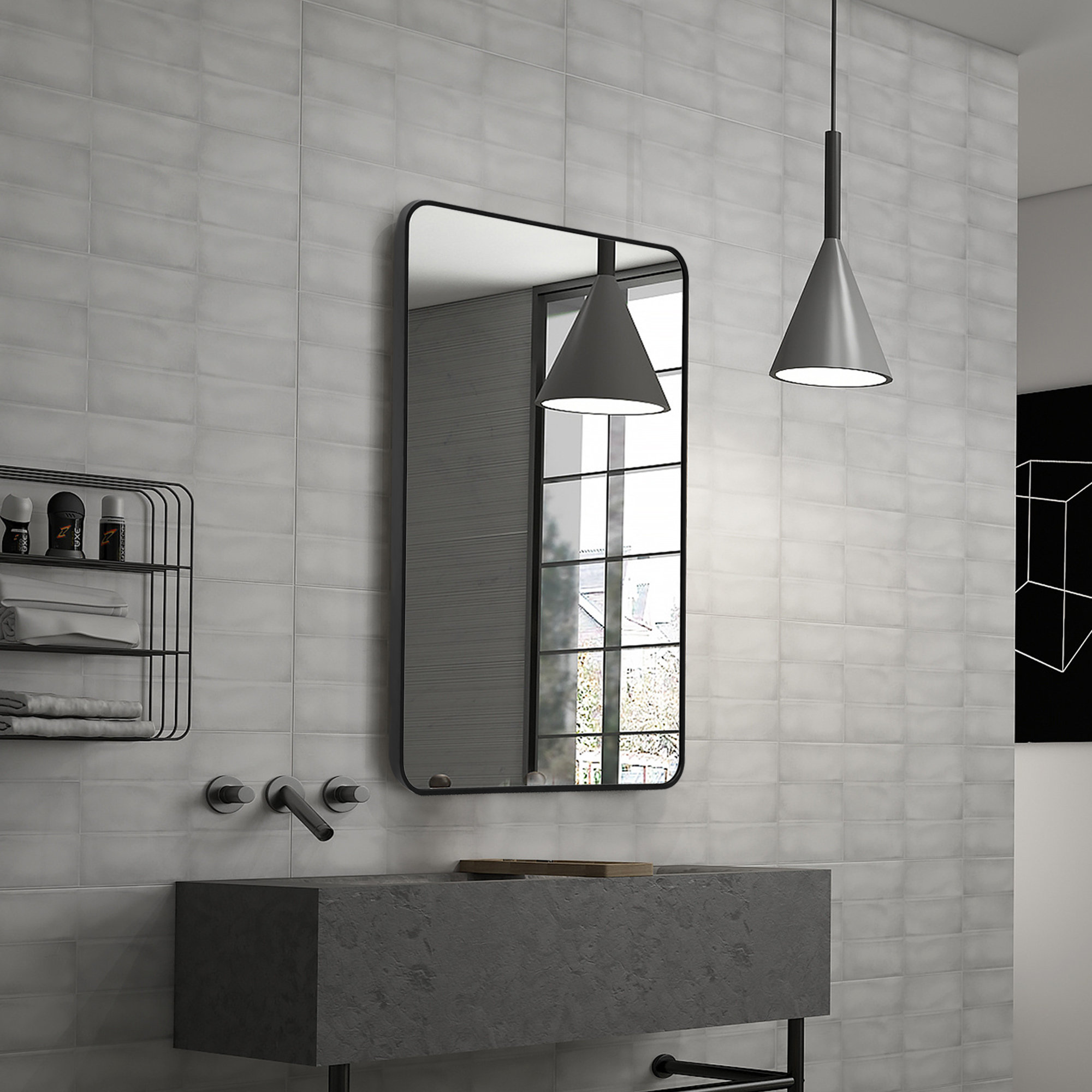 Latitude Run® Ambri Modern & Contemporary Bathroom / Vanity Wall ...
