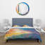 Coucher de soleil en automne - ensemble de housse de couette traditionnel - microfibre de polyester-66389931