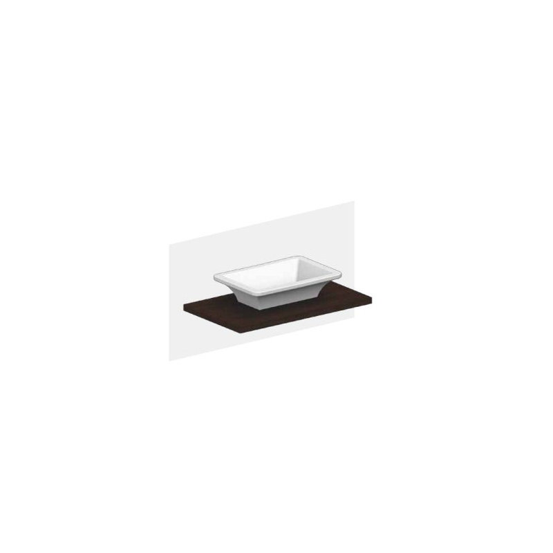 Plateau de meuble-lavabo simple 35 po Line, Wengé