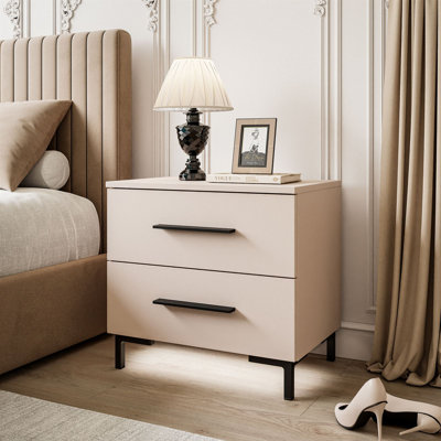 Aatikun Kashmir Bedside Table with LED Lighting