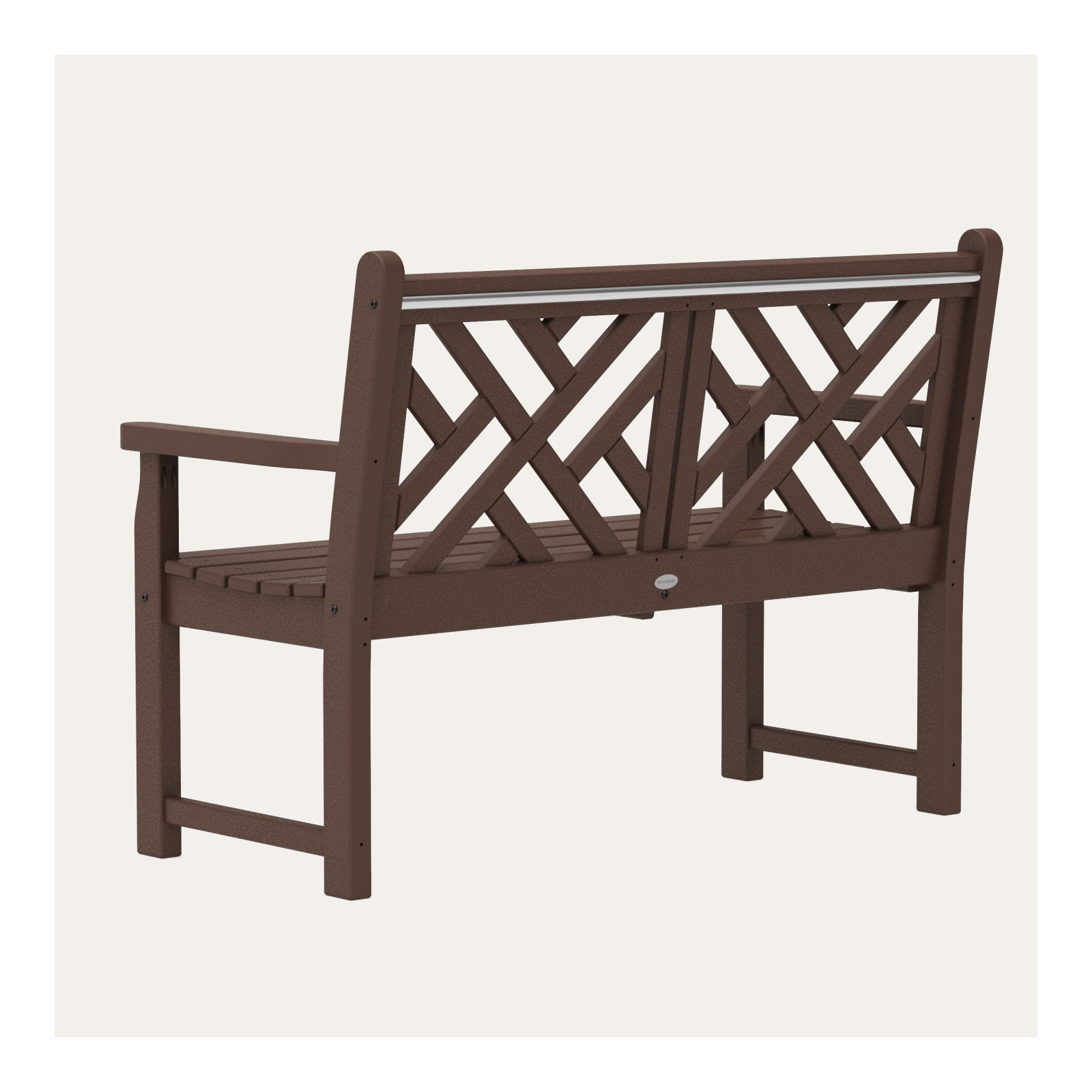 POLYWOOD Chippendale 48" Bench, Mahogany