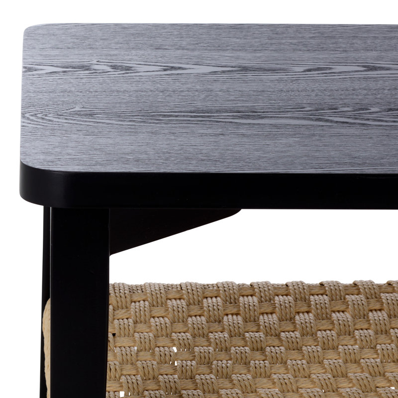 Table basse à 1 tablette Dino, Noir