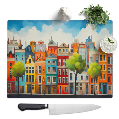 Amsterdam Minimalism  Glass Chopping Board