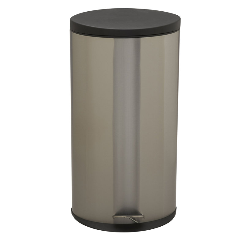Savannah 30L Brushed Stainless Steel Step Trash Can