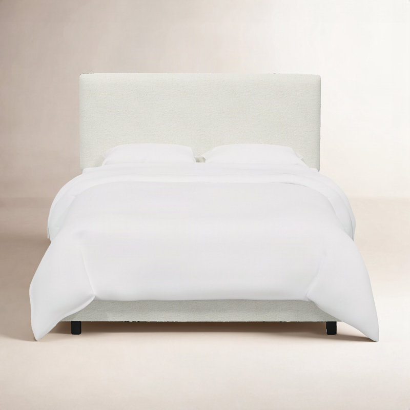 Atoll Upholstered Standard Bed, Classic Snow Boucle, California King