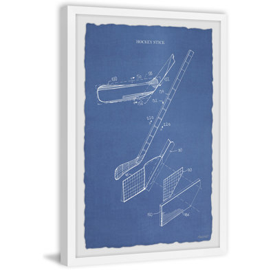 Cadre photo « hockey stick », impression sur papier